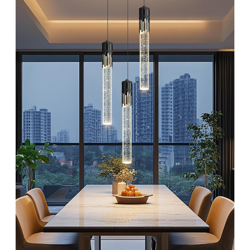 Lustre Modern Pendants, Noir mat