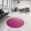 Tapis de zone rose foncé à motifs-861253719