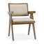 Dolton Upholstered Solid Wood Arm Chair
