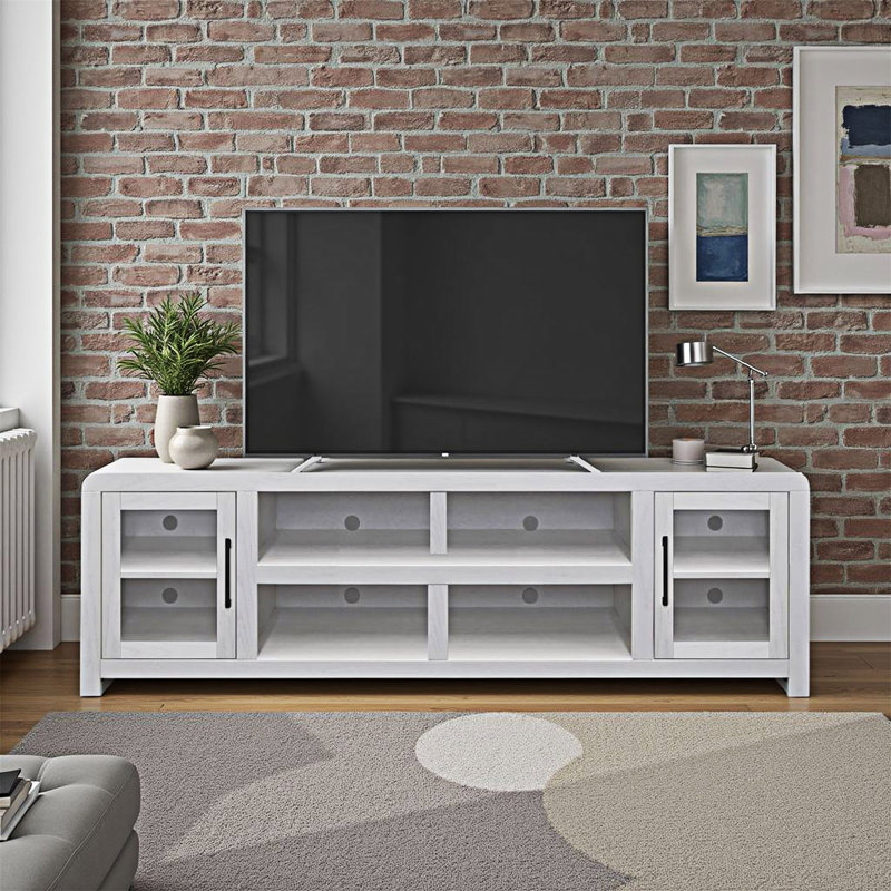 TV Stand With Glass Doors