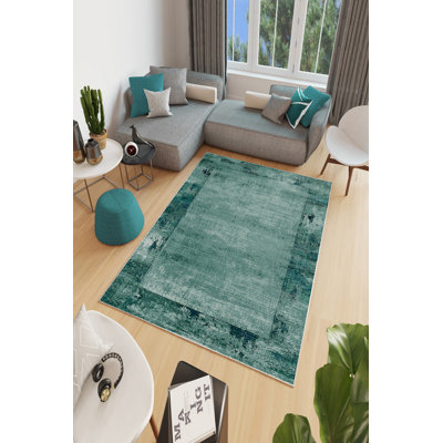 Eco-Friendly Area Rug, 100% Polyester, 31.5 x 47.2 inches | 650 g/m², 0.16 in Pile Height | Antibacterial, Non-Slip PVC Dot Underside | Machine Washable, Perfect for Living Room & Bedroom Decor