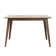 Klaudia Mid-Century Modern Dining Table with Rubberwood Legs