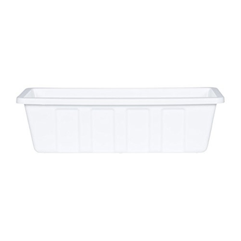 Kermina Planter Box, 5" H x 18" W x 8" D, White