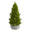 Arbre de Noël artificiel vert de cyprès 1,5 po