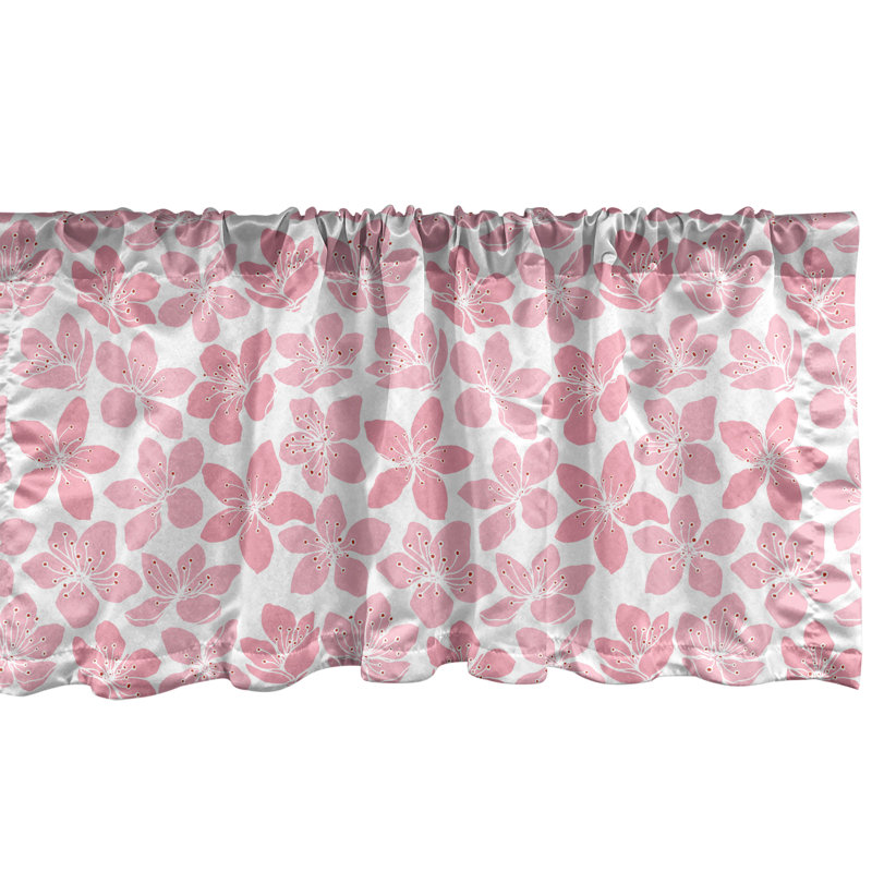 Ensemble de 2 cantonnières Ambesonne Cherry Blossom, L 42 po x L 18 po