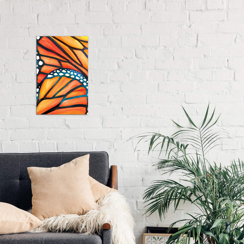 Abstract Butterfly - Wrapped Canvas Print, 66.04 cm H x 45.72 cm W x 3.175 cm D