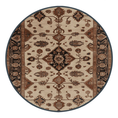 Machine Washable Persian Brown Area Rug