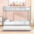Metal Bunk Bed With Twin Trundle and Ladder-1063984571-1063984453