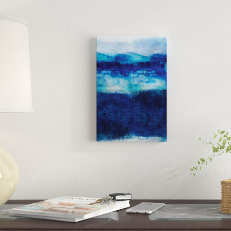 «Indigo Dawn», impression sur toile, H 40 po x l 26 po x P 1,5 po, Toile tendue, Pas de tapis