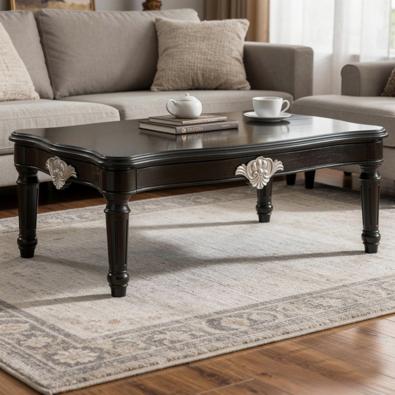 Amberly Solid Wood Top Coffee Table