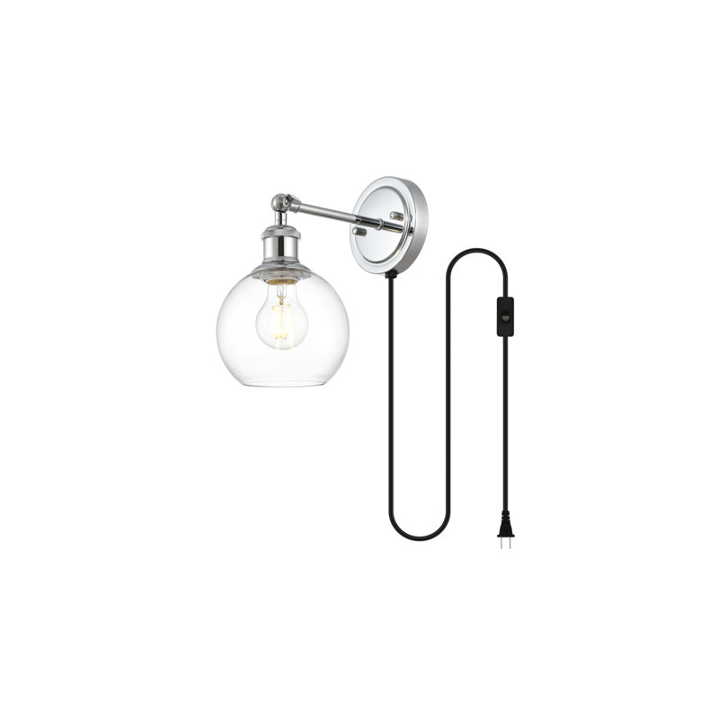 Lacoria Armed Sconce, Chrome
