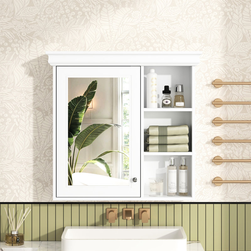 Armoire de rangement murale pour miroir de salle de bain 30 po x 28 po