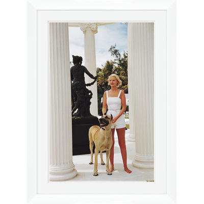 Getty Images, "C.Z. Guest With Her Great Dane," Slim Aarons, January 1, 1953 Print by Slim Aarons