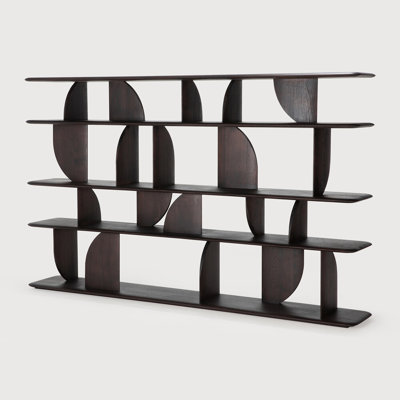 Geometric Solid Wood Bookcase
