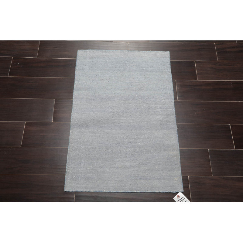 Kilim Non-Skid Kitchen Mat, Blue