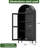 Metal Arched Cabinet With Glass Doors, Freestanding Display Cabinet With Adjustable Shelves, Modern Arched Bookshelf For Office,kitchen, Pantry, Dining Room, Assembly Required-424647397