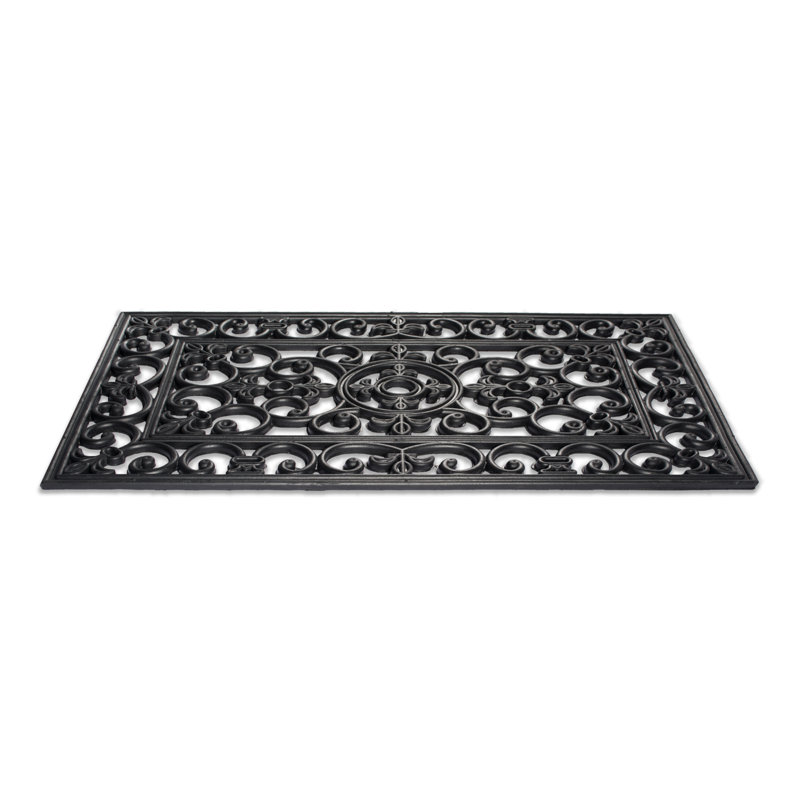 Tapis d'entrée antidérapant Divers, H 18 po x L 30 po, Gris foncé