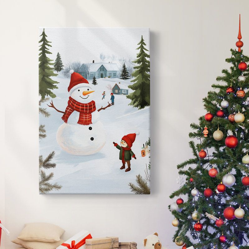 Art des Fêtes de Noël - Toile tendue avec châssis CCCCXXX, H 18 po x l 12 po