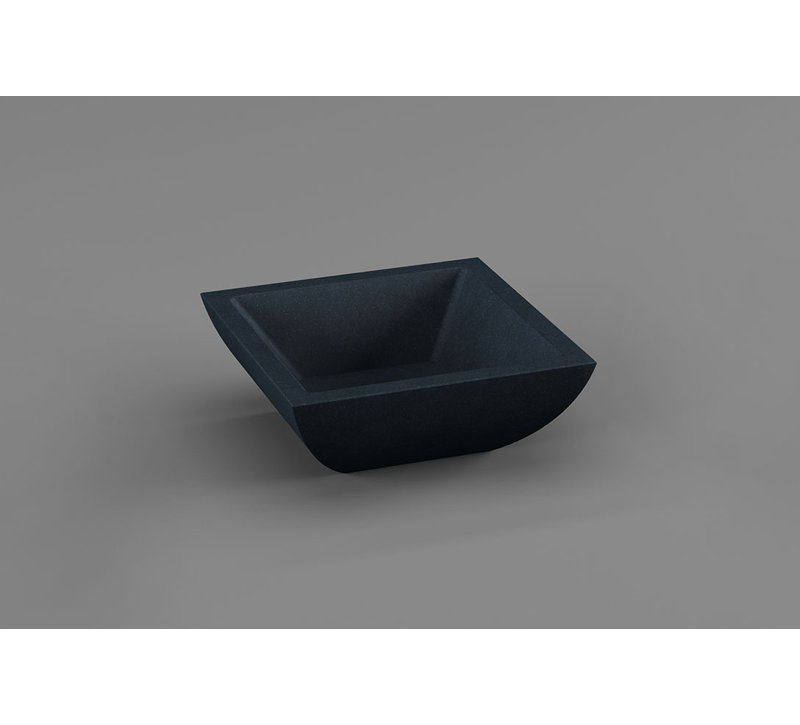 Forzalaqua Granite Handmade Square Bathroom Sink