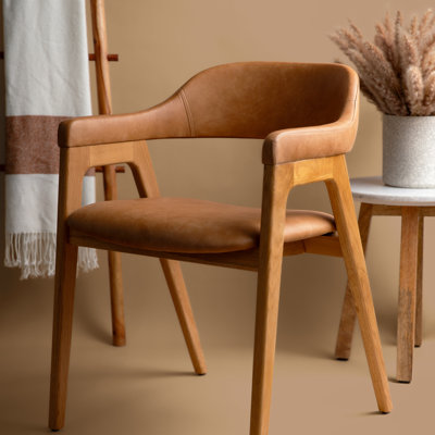 Lando Genuine Italian Leather Dining Chair