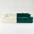 White/Green Velvet