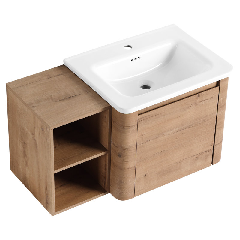 Ensemble de meuble-lavabo mural Ishiro Contemporary, 36"