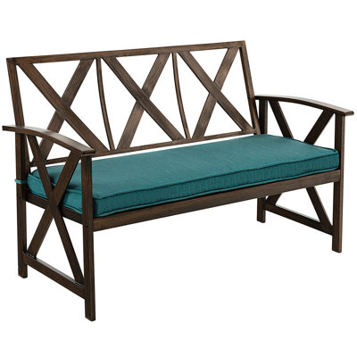 Steel Garden Bench by Gracie Oaks