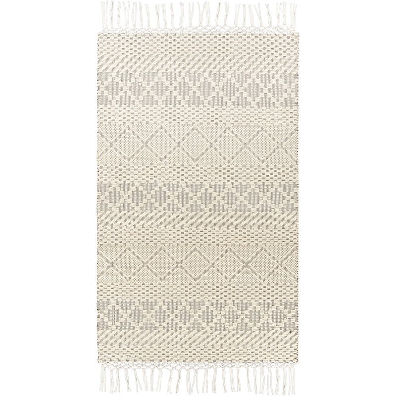 Tapis crème en laine Dulvert, Rectangle 2 pi x 3 pi