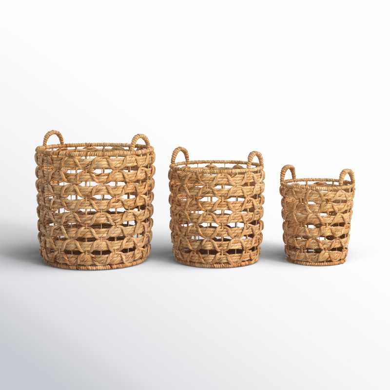 Handmade Decorative and Functional Storage Basket with Handles