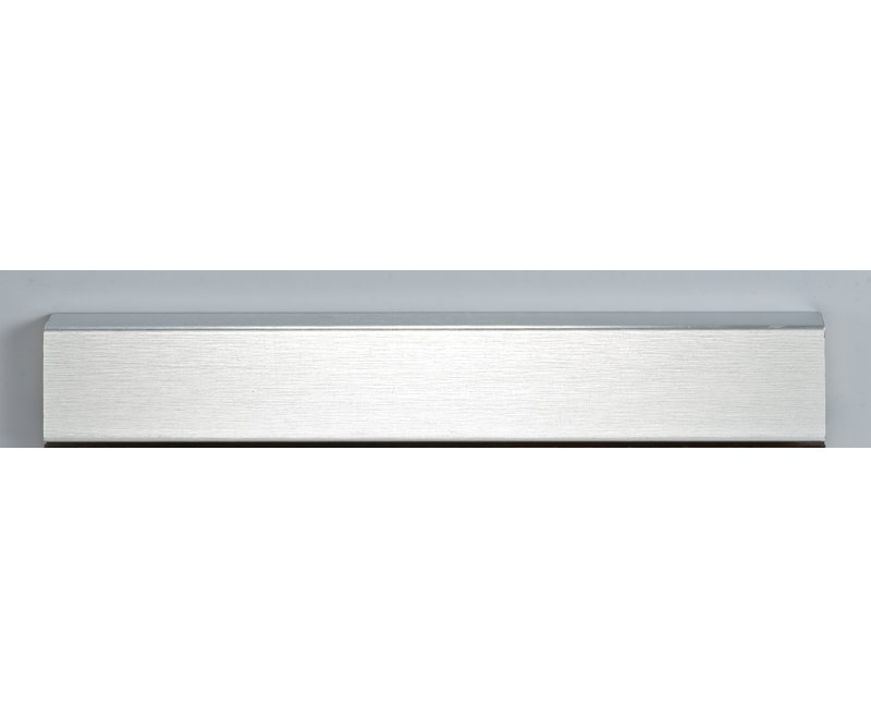 Holdrege Wood Wall Mirror, 24" H x 36" W, Tribeca Satin Silver