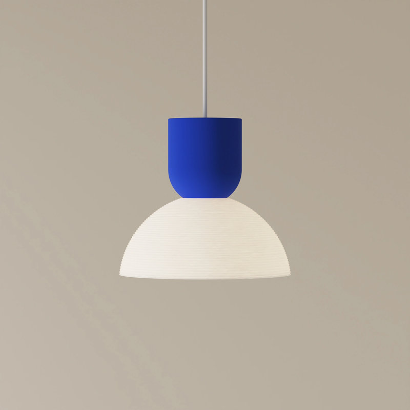 Buia Pendant Light, Cobalt, White