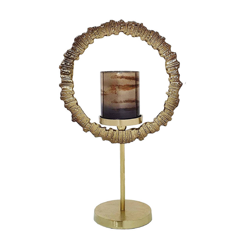 Zivah Tabletop Hurricane, 20.5" H x 12" W x 6" D