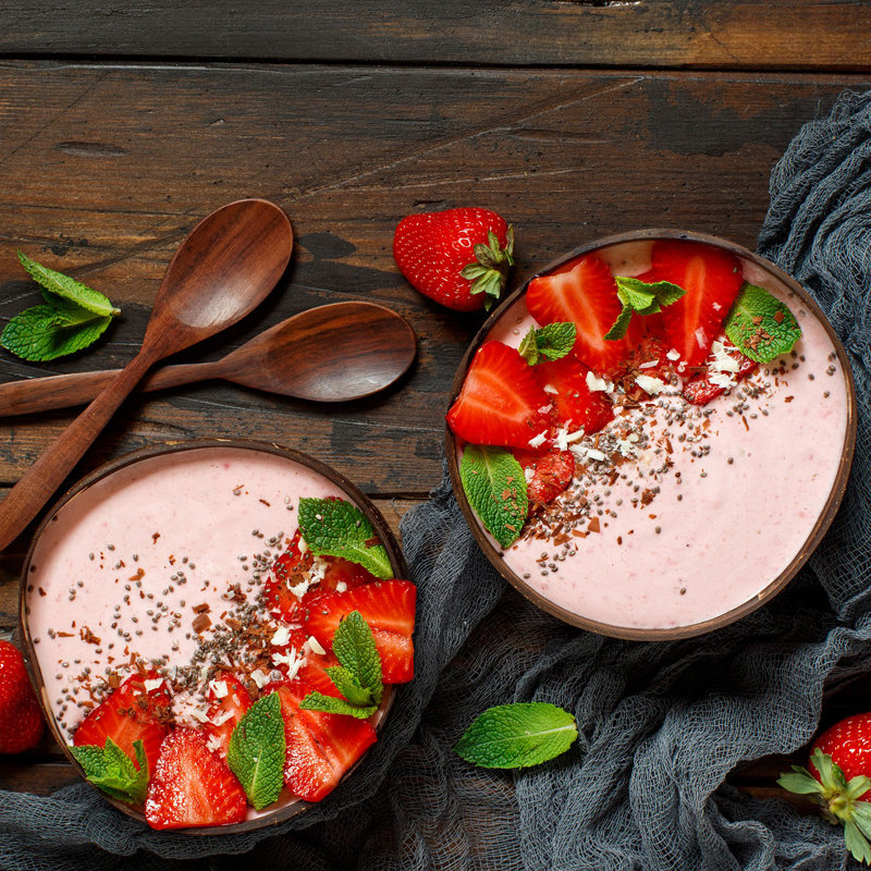 4 Piece Raw Coconut Dining Bowl Set