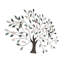 Décoration murale à feuilles oiseaux dans les branches
