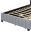Lit plateforme tapissier avec 2 tiroirs et lit gigogne-846818761