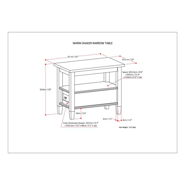 Dimensions du produit