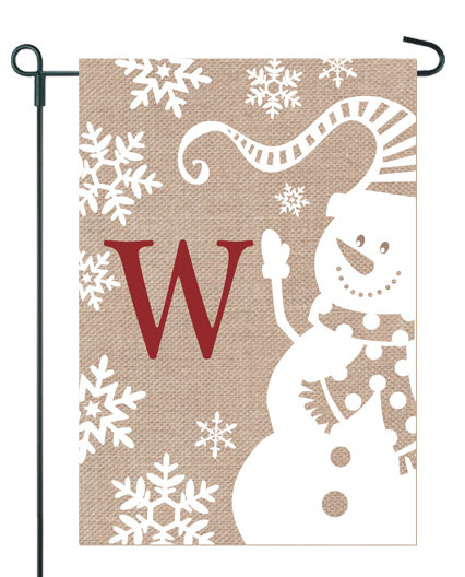 Drapeau de jardin Ganit Christmas Snowman, W