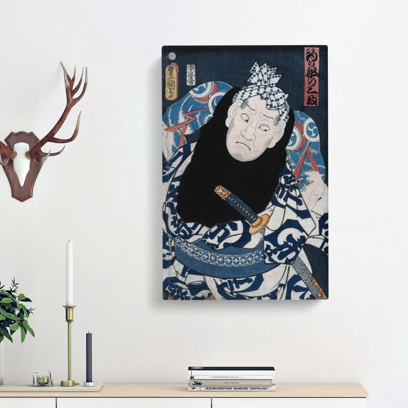 Tsuribune No Sabu by Utagawa Kunisada - Wrapped Canvas Painting, 50cm H x 35cm W x 3cm D