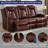 Tamecha 83.5'' Breathing Leather Power Reclining Sofa with LED Lighting-256154708