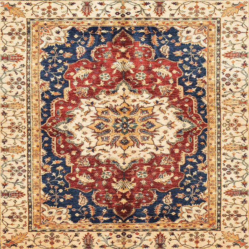 Chrisy Oriental Indoor Rug, Square 8'