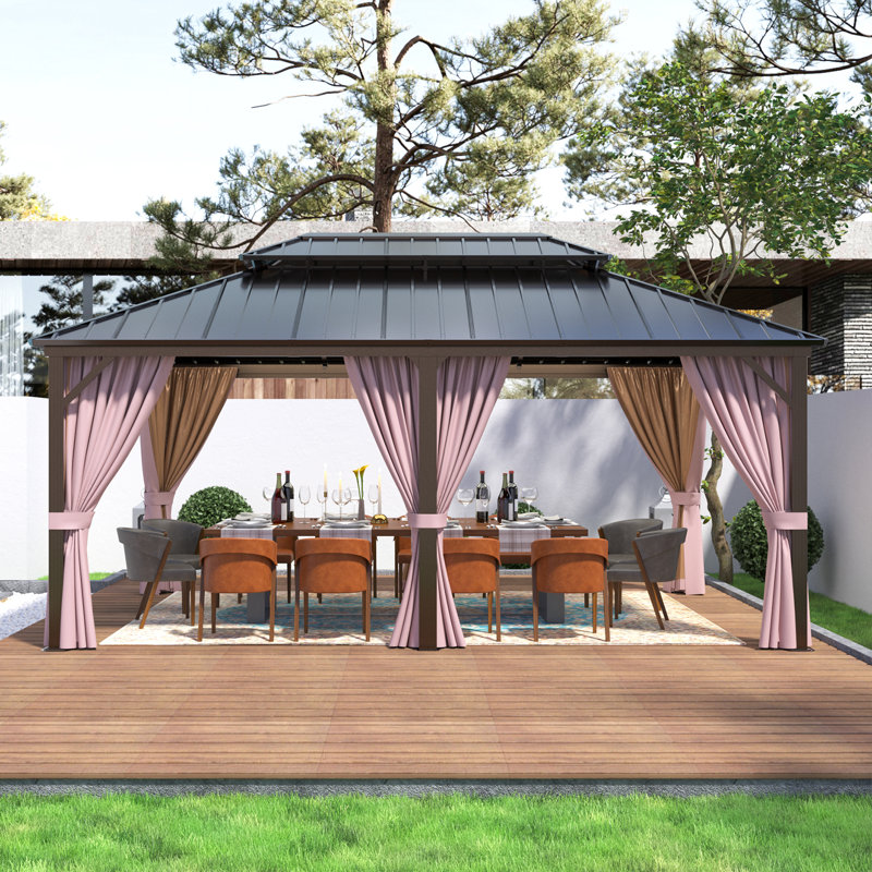 Steel Patio Gazebo, 18 ft x 12 ft