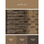 Tapis moelleux moelleux et moderne à motif abstrait Hanukkah brun et beige Feemster-576886534
