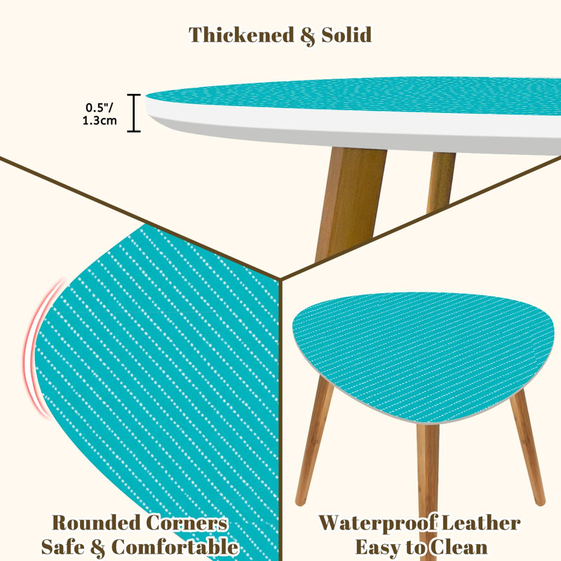 Ensemble de 2 tables basses gigognes Triangle