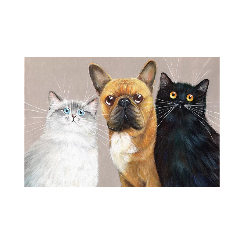 Mimi, Many & Dewey by Kim Haskins - Wrapped Canvas Print, 66.04 cm H x 45.72 cm W x 3.175 cm D