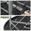 Table ronde en plastique pliable ronde avec cadre en acier pliable et poignée de transport-78650811-71837341