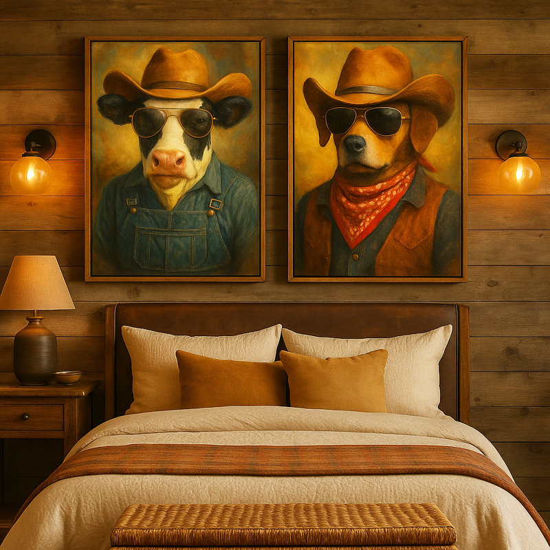 «Cool Dude Cowboy Cow in Aviator» par Aine