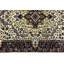 Tapis de couloir oriental en laine noué à la main noir / jaune 2 pi 8 po x 9 pi 8 po Oriental