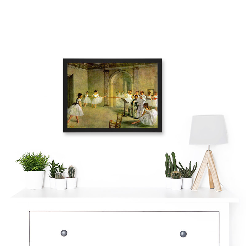 Hall of the Opera Ballet in the Rue Peletier by Edgar Degas - 1 Piece Single Picture Frame Painting