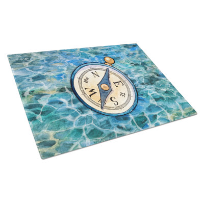Caroline's Treasures Under Water Glass Compass Cutting Board
