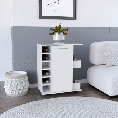 Îlot de cuisine Wynne avec rangement et armoire
